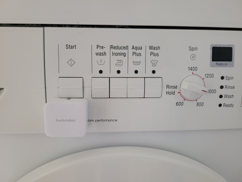 SwitchBot on washing machine